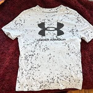Under Armour Men's Speckled Black and White Tee